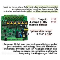 Module de régulation de tension à thyristors triphasé chinois, carte de contrôle de puissance, régulateur de puissance