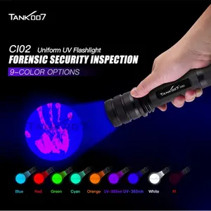 Tank007 forensi 365nm luce uniforme CSI torchlight anche torcia blacklight 365 nm multi lunghezza d'onda LED torcia UV