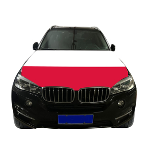 Vente en gros 120x150cm Pologne Housses de capot de voiture avec motif drapeau, abordables, résistantes à l'usure et durables - Product Image 4
