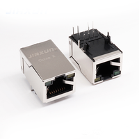 Conector hembra RJ45 de red Cat5e de un solo puerto, conector Modular RJ45 de 180 grados, conectores Ethernet de Internet