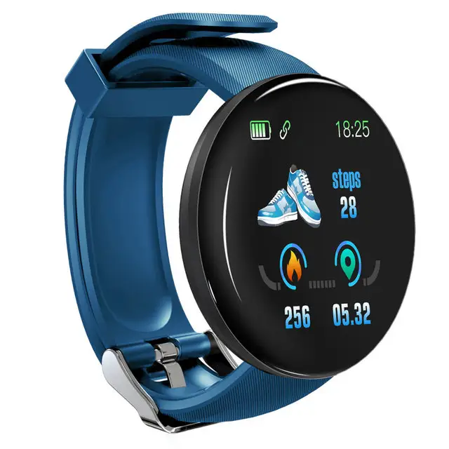 New D18 Sport Fitness Smart Watch Men Women Smartwatch Blood Pressure Waterproof Digital Watches Tracker For Xiaomi Android IOS
