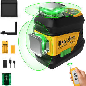 Nível a Laser Industrial DEGLASERS 360 Auto Nivelante Verde 12 Linhas com Bateria Recarregável de Íon de Lítio para Construção - Product Image 1