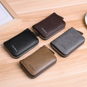 Cartera <span class=keywords><strong>de</strong></span> Cuero PU <span class=keywords><strong>de</strong></span> Lujo para Hombre CarrKen, Tarjetero con Cremallera Personalizado para Licencia <span class=keywords><strong>de</strong></span> <span class=keywords><strong>Conducir</strong></span> - Product Image 5