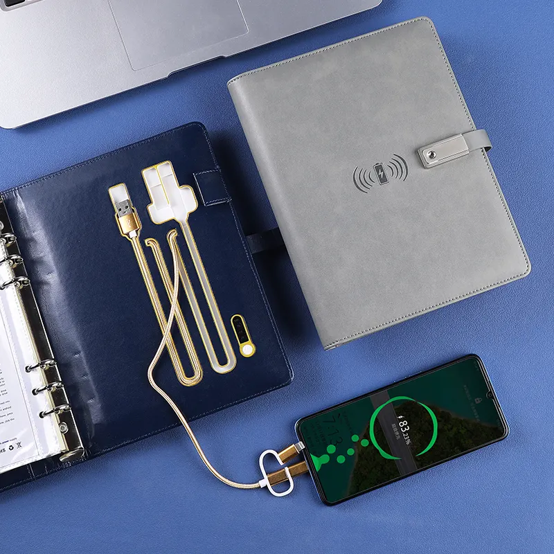 Mới sạc điện ngân hàng notepad với USB flash đĩa điện ngân hàng notepad Hộp Quà Tặng bìa tùy biến