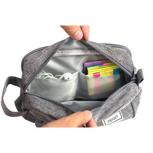 Оптовая продажа: Эстетичный пенал-косметичка для студентов с отделениями, большой вместимости, с милой молнией, для хранения художественных принадлежностей - Product Image 3