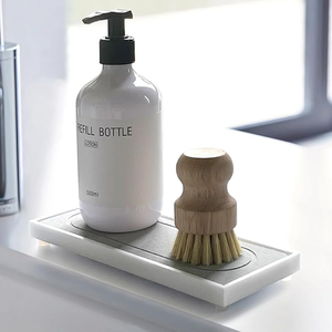 Accessoire <span class=keywords><strong>de</strong></span> <span class=keywords><strong>cuisine</strong></span> comptoir séchage instantané diatomite grès céramique pierre évier caddy organisateur plateau porte-éponge tapis <span class=keywords><strong>de</strong></span> pierre - Product Image 2