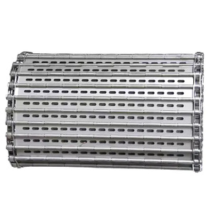 Gıda sınıfı paslanmaz çelik 304 konveyör bant zincirli konveyör kemer plaka fabrika taşıma için zincirli konveyör örgü kemer - Product Image 3