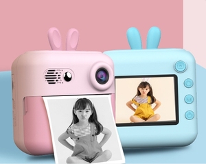 미니 카메라 어린이용 디지털 비디오 카메라 감열 프린터 휴대용 새로운 디자인 포켓 키즈 즉석 카메라 프린트 - Product Image 1
