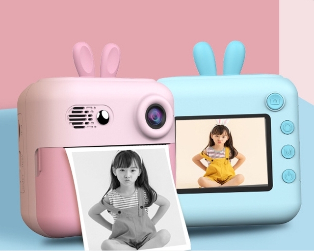 Mini Camera Kids Digital Video Cameras Thermal Printer Portable New Design Pocket Kids Instant Camera Print