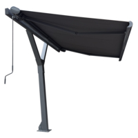 Auvent rétractable flexible autoportant à cassette complète pour balcon et terrasse, option motorisée/manuelle, anti-UV, directement de l'usine