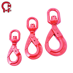 ตะขอเกี่ยวแบบหมุนได้ HLM Alloy Rotary Self-locking Hook หมุนได้ 360 องศา ผลิตจากวัสดุฟอร์จ ช่วยเพิ่มความปลอดภัยในการยก ป้องกันการบิดงอของ<span class=keywords><strong>สลิง</strong></span> เหมาะสำหรับยกชิ้นงานหนักในที่สูง - Product Image 6