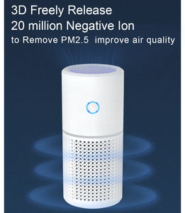 <span class=keywords><strong>Purificateur</strong></span> <span class=keywords><strong>d</strong></span>'<span class=keywords><strong>air</strong></span> portable pour voiture avec ioniseur, filtre HEPA alimenté <span class=keywords><strong>par</strong></span> USB Type C, diffuseur <span class=keywords><strong>d</strong></span>'arômes et base ronde pour une purification efficace - Product Image 2