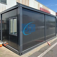 Maison préfabriquée en conteneur 20ft 40ft, maison modulaire de luxe européenne, bureau, salon, chambre, entrée