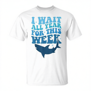 Camiseta Shark Lover Ocean Wildlife: Espero todo el año por este diseño de la semana. - Product Image 2