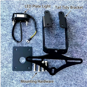 Eliminador de Guardabarros de Acero al Carbono para Kawasaki <span class=keywords><strong>Z650</strong></span> NINJA 650 2017-2024, Soporte de Matrícula con Luz LED, Piezas de Competición - Product Image 6