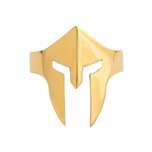 <span class=keywords><strong>Anillo</strong></span> de máscara de Guerrero <span class=keywords><strong>espartano</strong></span> minimalista clásico europeo y americano, <span class=keywords><strong>anillo</strong></span> de acero inoxidable para hombre, <span class=keywords><strong>anillo</strong></span> dividido de acero de titanio - Product Image 2