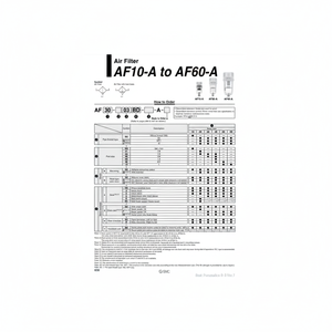 AF20-02B-C-A กรองอากาศนิวเมติก SMC - Product Image 1