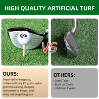 Tapis de frappe de qualité professionnelle pour practice de golf, tapis d'entraînement portable pour tee de golf, aide à l'entraînement au chipping, simulateur de golf
