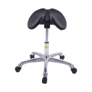 घोड़े की काठी कुर्सी निर्माता एर्गोनोमिक घुमावदार टिल्ट स्प्लिट सीट स्टूल दंत चिकित्सक चिकित्सक दंत सहायक और सर्जन के लिए - Product Image 1
