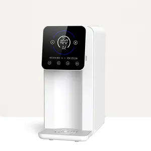 Filtro purificador de água, doméstico com 4 estágios de resfriamento elétrico desktop eletrodomésticos inteligentes ro filtro de água dispensador com refrigerador quente e frio