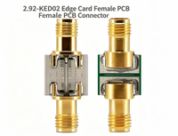 Adaptateurs RF Femelle 2,92 mm 2.92-KED02 Connecteur 50 Ohms Montage sur Carte Filetage Externe DC 40 GHz Carte de Circuit RF de Précision