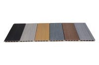 Panneau de clôture en composite bois-plastique (WPC) à grain de bois, co-extrudé, pour clôtures de jardin, bardage extérieur pour décoration extérieure