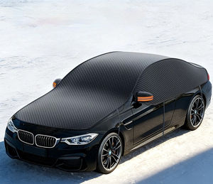 Housse de voiture à motif nid d'abeille, tissu Oxford imperméable, <span class=keywords><strong>pare</strong></span>-soleil universel avec protection contre la neige et le gel d'hiver - Product Image 2