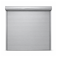 Porte à enroulement en alliage d'aluminium robuste modèle ZH-ENG 01, électrique, sécurisée, anti-incendie, design moderne, garantie 1 an