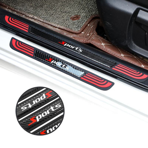 Placas Protectoras Antiarañazos <span class=keywords><strong>para</strong></span> Puertas de Coche con Textura de Fibra de Carbono Personalizadas, Adhesivos Decorativos Universales Impermeables <span class=keywords><strong>para</strong></span> el Exterior del Automóvil - Product Image 1