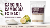 Garcinia Cambogia Extract 60% HCA Hydroxycitroenzuur Poeder Natuurlijk Fruit Schil Extract Vacuüm Verpakt Voedingssupplement