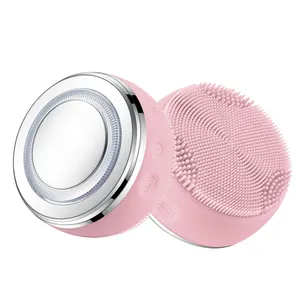 KKS Skin Sonic Vibrating Massager Cleaning Washing Ultrasonic Vibration Face Cleanser Silicone Electric Facial Cleansing Brush