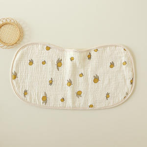 Toptan 6 katmanlar katı baskılı renk organik pamuk emici bebek önlüğü bez Muslin bebek Burp bez - Product Image 3