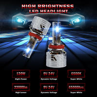Ampoule de phare LED haute puissance super lumineuse 120 watts H7 LED Canbus H4 H11 H6 lampe LED automobile