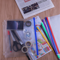 Pochette de classement personnalisée multicolore avec fermeture éclair, étanche, pour passeport, documents professionnels, reçus, format lettre, pour classeur