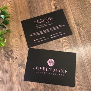 Carte de remerciement personnalisée avec votre propre logo et enveloppes Carte de remerciement pour votre <span class=keywords><strong>achat</strong></span> pour les petites entreprises - Product Image 3