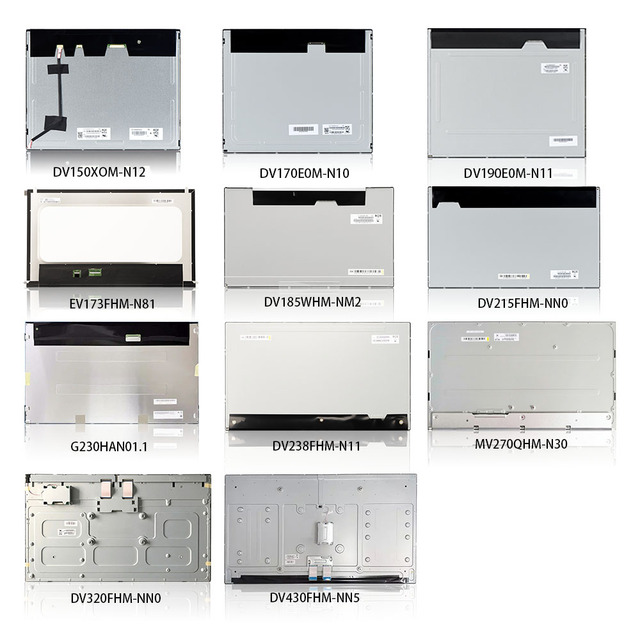 AUO/BOE Brand New 1024x768/1920*1080/1280*1024 LVDS/eDP Interface 15/15.6/17/17.3/18.5/19/21.5/23/23.8/27/32/43 Inch LCD Modules