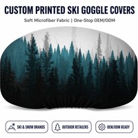 Housse de protection personnalisée en microfibre pour masque de ski et casque pour sports de neige