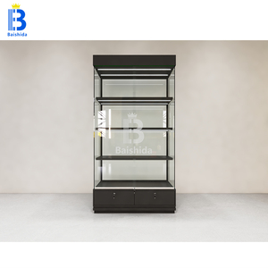 Thiết kế kệ trưng bày, tủ kính, kệ trưng bày bằng kính cho cửa hàng bán lẻ, cửa hàng thuốc lá, cửa hàng xì gà với hệ thống đèn LED tùy chỉnh - Product Image 4