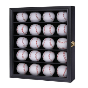 Caja <span class=keywords><strong>de</strong></span> exhibición <span class=keywords><strong>de</strong></span> madera <span class=keywords><strong>de</strong></span> béisbol, 20 soportes <span class=keywords><strong>de</strong></span> béisbol, cajas decorativas <span class=keywords><strong>de</strong></span> <span class=keywords><strong>sombra</strong></span> 3D con cerraduras para exhibición <span class=keywords><strong>de</strong></span> pelotas <span class=keywords><strong>de</strong></span> cricket - Product Image 1