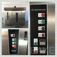 Four à convection rotatif à air chaud pour boulangerie, 16, 32, 64 plateaux, pour pain, toasts et pains de mie, à gaz, diesel ou électrique