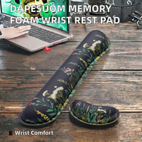 Repose-poignets pour clavier Dapesuom, en caoutchouc, pour soulager la douleur, petite taille, base antidérapante, pour ordinateur portable de jeu/usage de bureau
