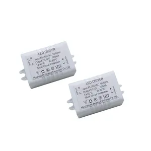 3W 4W 5W 6W 7W 8w恒压发光二极管驱动器交流至dc电源12v，用于智能发光二极管条