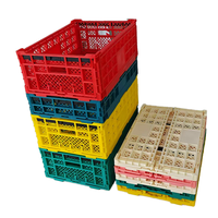 Caisse pliable personnalisable avec logo et couleur, 600*400*210MM, caisses de transport et de stockage pliables