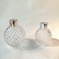 Flacon diffuseur de parfum en verre rond vide de 100 ml et 200 ml avec bouchon à vis, 100 pièces, estampage à chaud de luxe