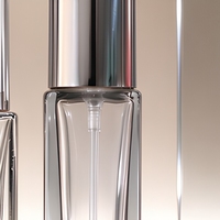 Botol Parfum Mini Kaca Transparan Isi Ulang 3ml 5ml 10ml untuk Wanita, Botol Sampel Parfum Kosong untuk Perjalanan