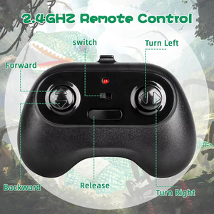 Juguete de Dinosaurio Inflable Realista de 2.4GHz al por Mayor para Niños con Rotación de 360°, Regalo de Cumpleaños de Plástico para Niños - Product Image 2