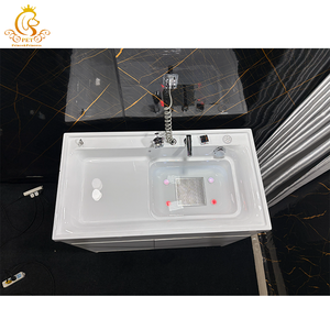 Mueble de Baño para Mascotas, Lavabo de Acrílico Ecológico, Resistente al Agua, de Lujo, para Perros y Gatos - Product Image 5