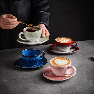 แก้วกาแฟเซรามิคลายการ์ตูนทันสมัยสุดหรู ความจุ 401-500 มล. ใช้กับเครื่องล้างจานและไมโครเวฟได้ เหมาะสำหรับใช้ที่บ้าน ที่ทำงาน หรือในงานปาร์ตี้ - Product Image 1
