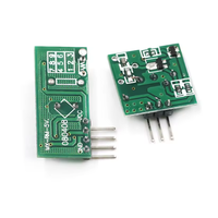 Module émetteur-récepteur sans fil 433 MHz/315 MHz - Paire récepteur et émetteur RF super-réfratogénique 5 V pour systèmes de télécommande