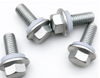 Hex Flange Combination Bolt, DIN6921 Hexagon Flange Bolt with Washer, Carbon Steel Zinc Plated Auto Fastener Hex Flange Bolt
